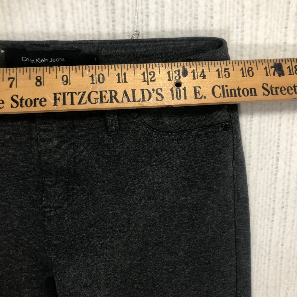 Calvin Klein Jeans Womens Dark Gray Stretch Skinny Pants‎ Size 8 - Picture 2 of 6